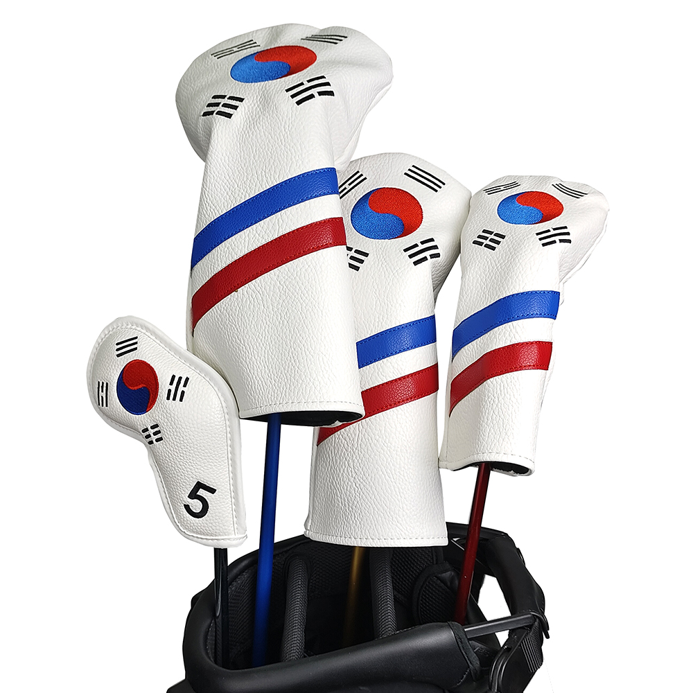 Golf Equipment Kit - Set Penutup Kepala Tongkat Golf Patriotik