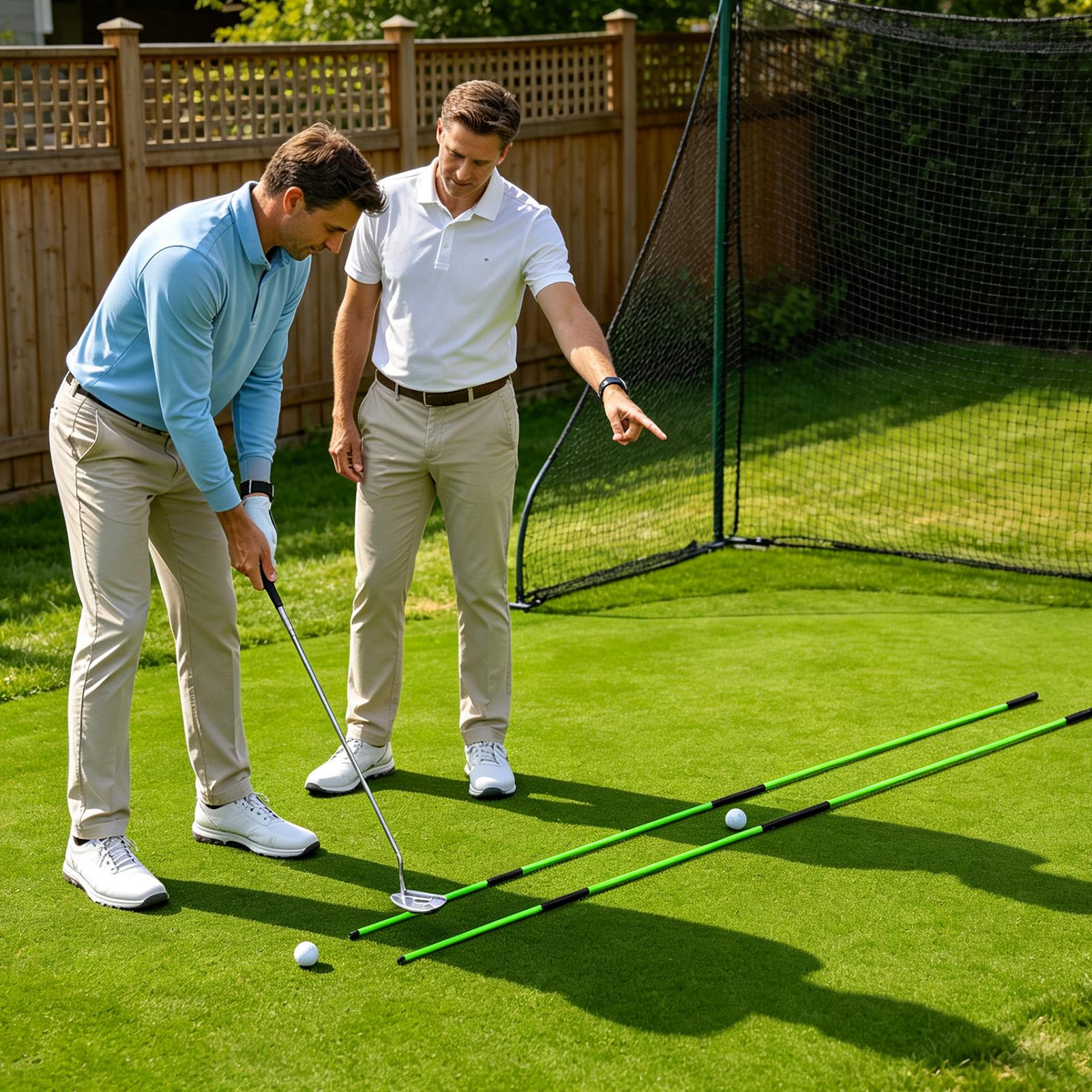 Golf Equipment - Alat Pelatihan Golf Swing Plane Trainer,