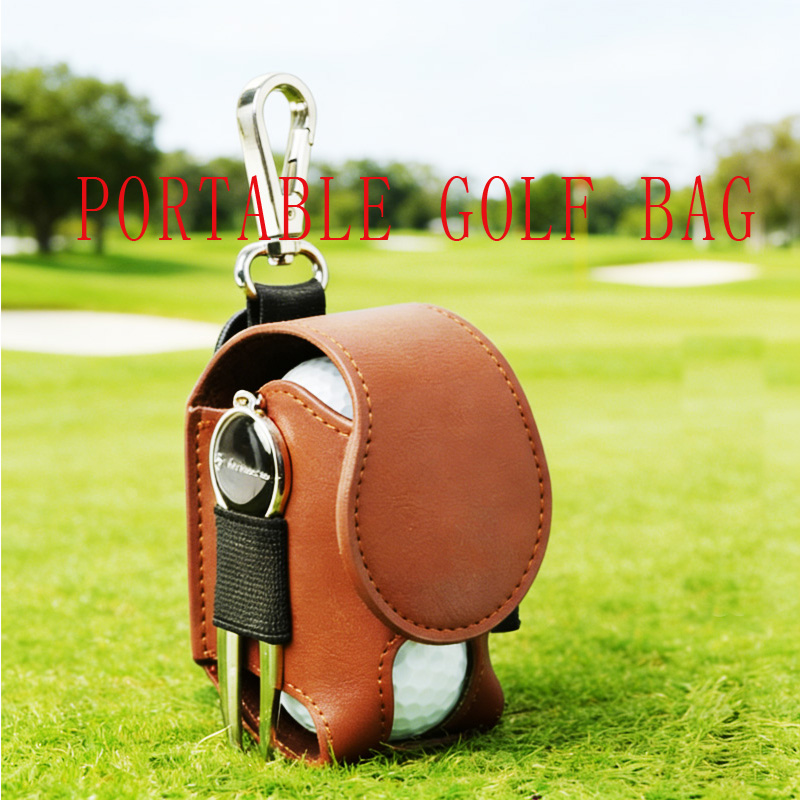 Golf Equipment Kit - Tas Bola Golf PU Set Dua