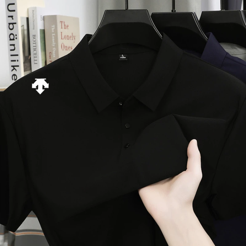 Kaus Polo Bordir Mewah Pria At - Golf Equipment Wholesale ulasan dan harga