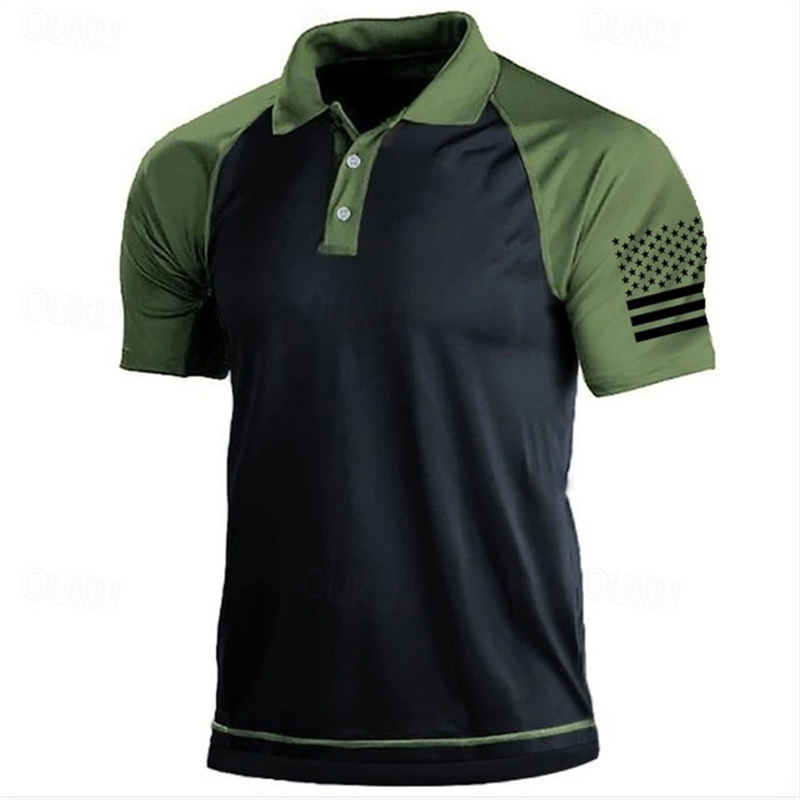 Kaus Polo Pola Bendera AS Gamb - Golf Equipment Wholesale ulasan dan harga