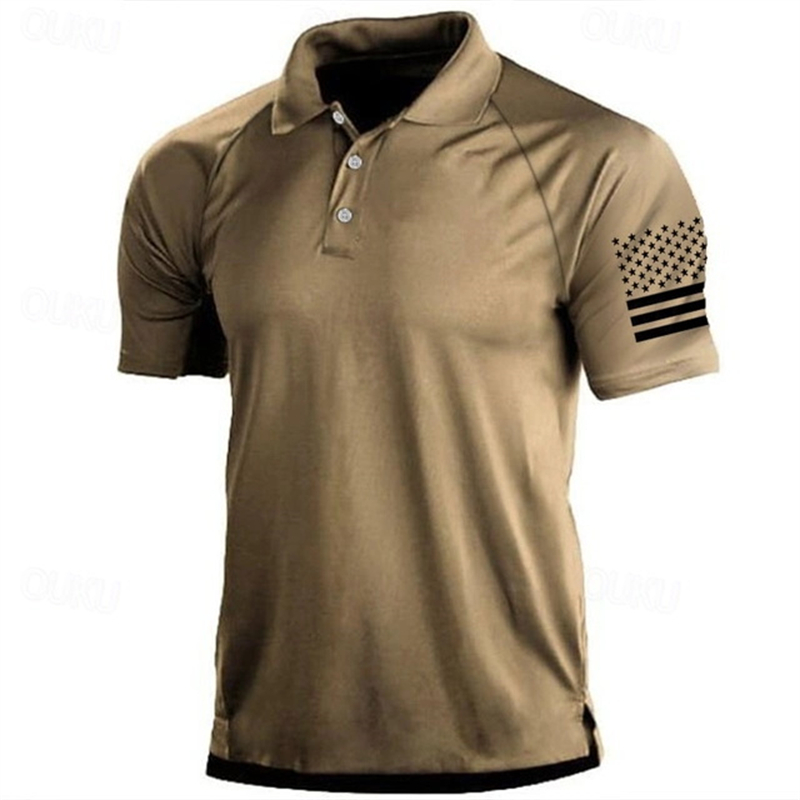 Kaus Polo Pola Bendera AS Gamb - Golf Equipment Wholesale ulasan dan harga