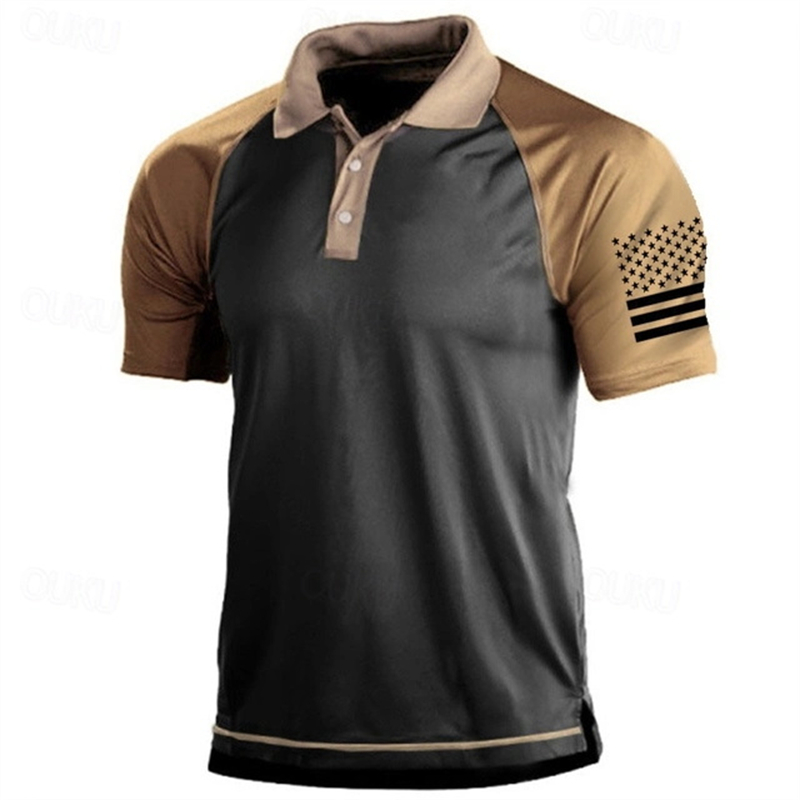 Kaus Polo Pola Bendera AS Gamb - Golf Equipment Wholesale ulasan dan harga